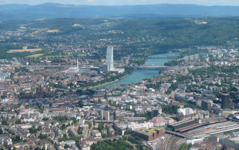 The approach to Basel. I was very excited to return to mainland Europe!