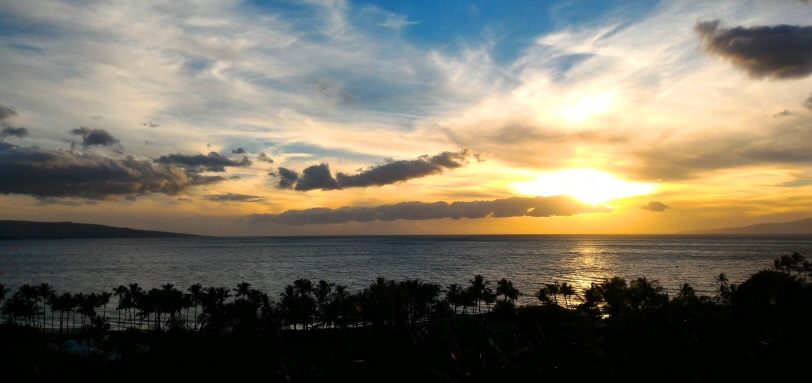 Maui sunset from Grand Wailea